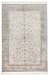 7x10 Ivory and White Turkish Antep Rug