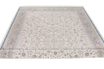 7x10 Ivory and White Turkish Antep Rug