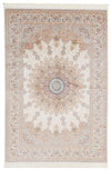 7x10 Beige and Ivory Turkish Antep Rug