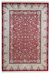 7x10 Red and Ivory Turkish Antep Rug