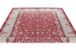 7x10 Red and Ivory Turkish Antep Rug