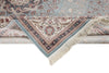 7x10 Blue and Ivory Turkish Antep Rug