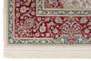 7x10 Ivory and Red Turkish Antep Rug