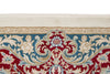 7x10 Ivory and Red Turkish Antep Rug