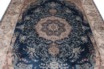 7x10 Blue and Beige Turkish Antep Rug