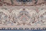 7x10 Blue and Beige Turkish Antep Rug