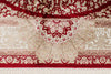 7x10 Red and Ivory Turkish Antep Rug