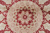 7x10 Red and Ivory Turkish Antep Rug