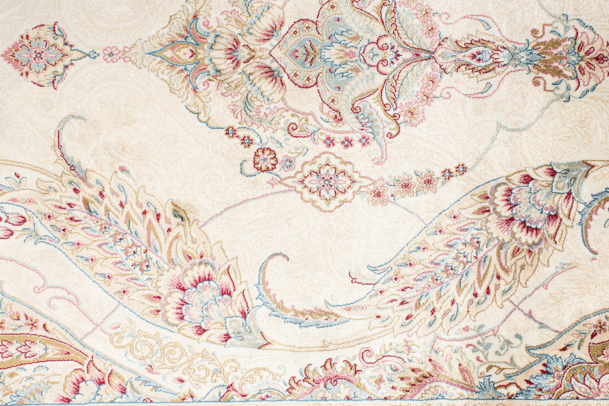 7x10 Ivory Turkish Antep Rug