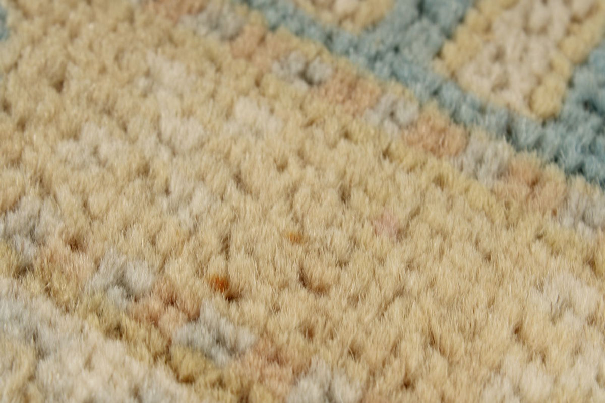 3x20 Light Blue and Ivory Turkish Tribal Runner