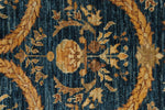 4x13 Blue and Ivory Turkish Oushak Runner