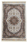 2x3 Ivory and Beige Turkish Antep Rug