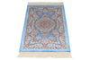 2x3 Blue and Gold Turkish Antep Rug