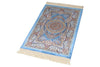 2x3 Blue and Gold Turkish Antep Rug