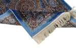 2x3 Blue and Gold Turkish Antep Rug