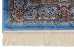 2x3 Blue and Gold Turkish Antep Rug