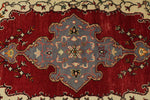 4x9 Red and Blue Turkish Tribal Runner