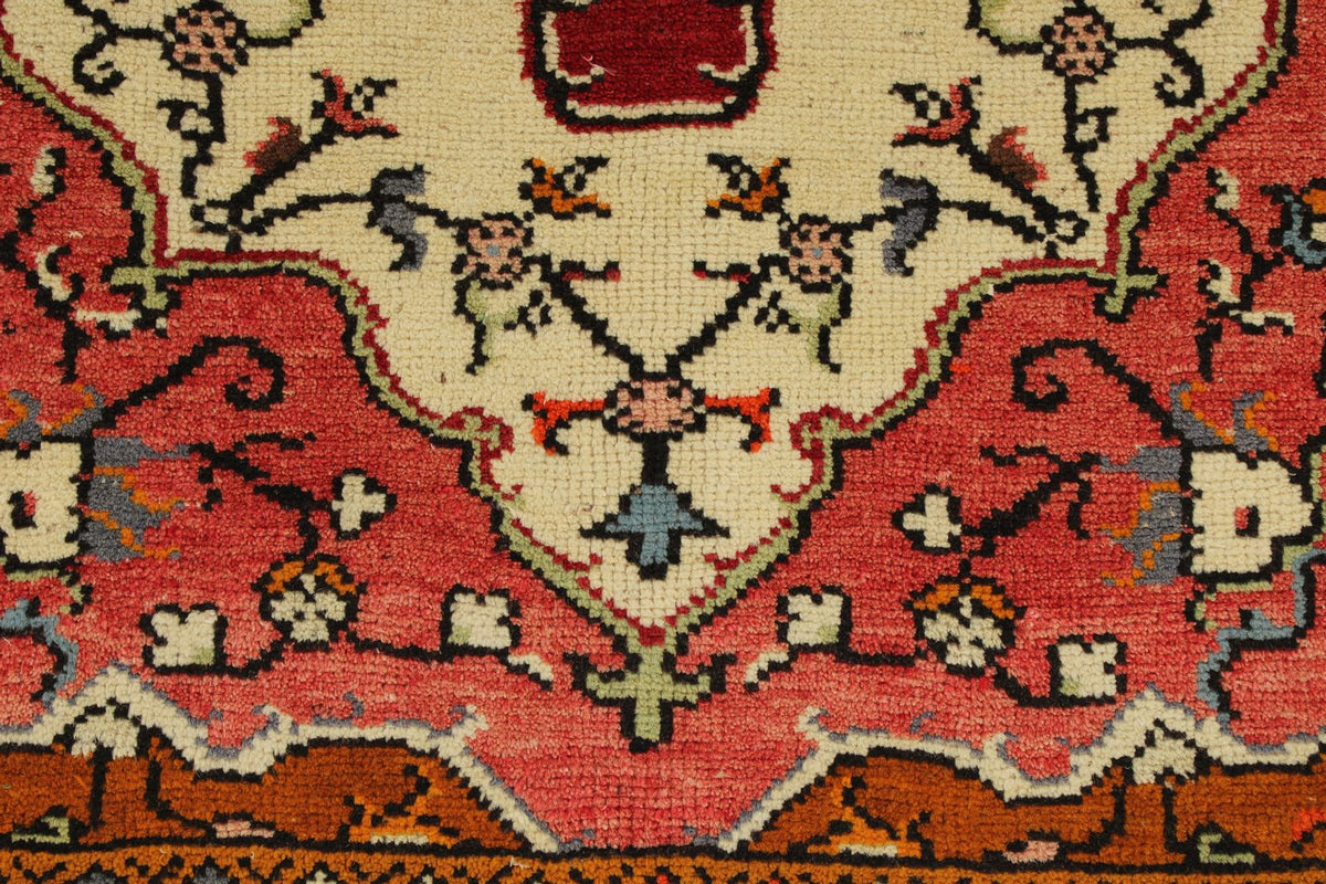 4x9 Red and Blue Turkish Tribal Runner