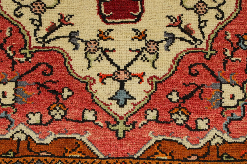 4x9 Red and Blue Turkish Tribal Runner