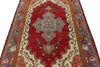 4x9 Red and Blue Turkish Tribal Runner