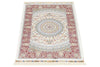 2x3 Ivory and Red Turkish Antep Rug