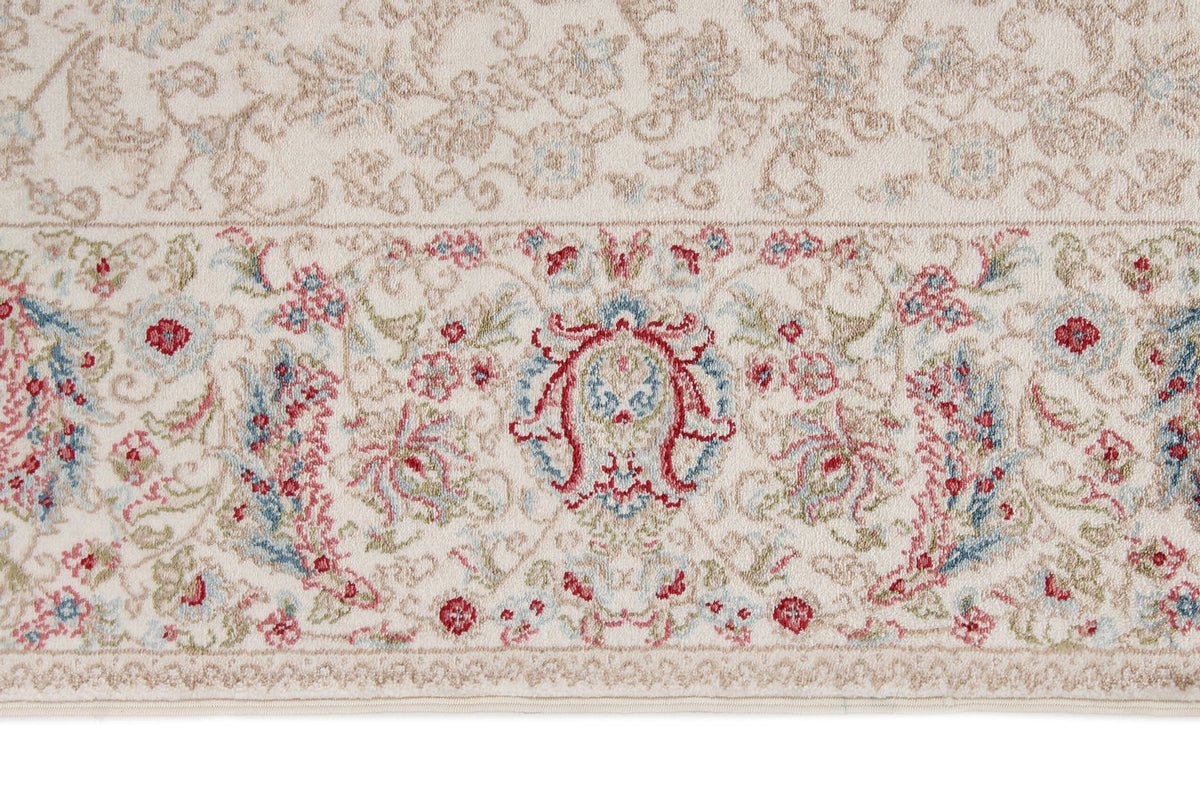 3x10 Blue and Ivory Turkish Antep Rug