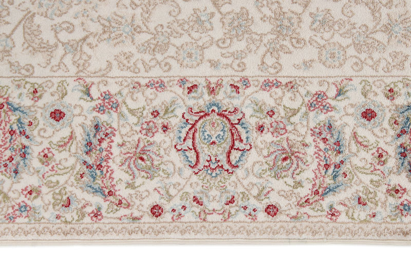3x10 Blue and Ivory Turkish Antep Rug