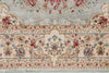 3x7 Handmade Blue and Ivory Anatolian Turkish Modern Area Runner