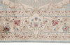 3x7 Handmade Blue and Ivory Anatolian Turkish Modern Area Runner