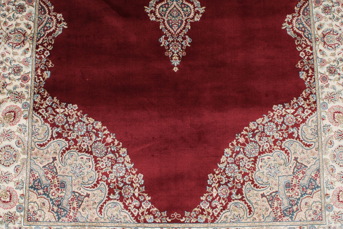 3x7 Red and Ivory Turkish Antep Runner