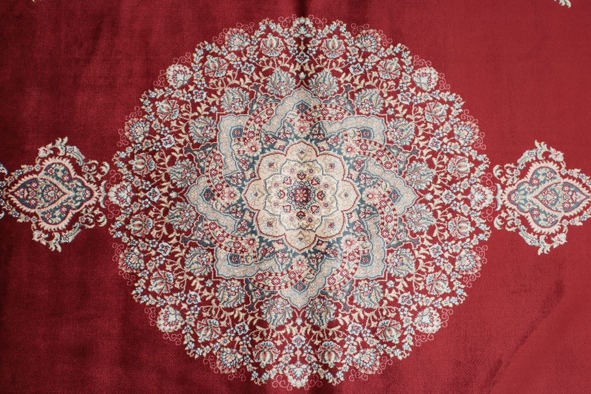 3x7 Red and Ivory Turkish Antep Runner