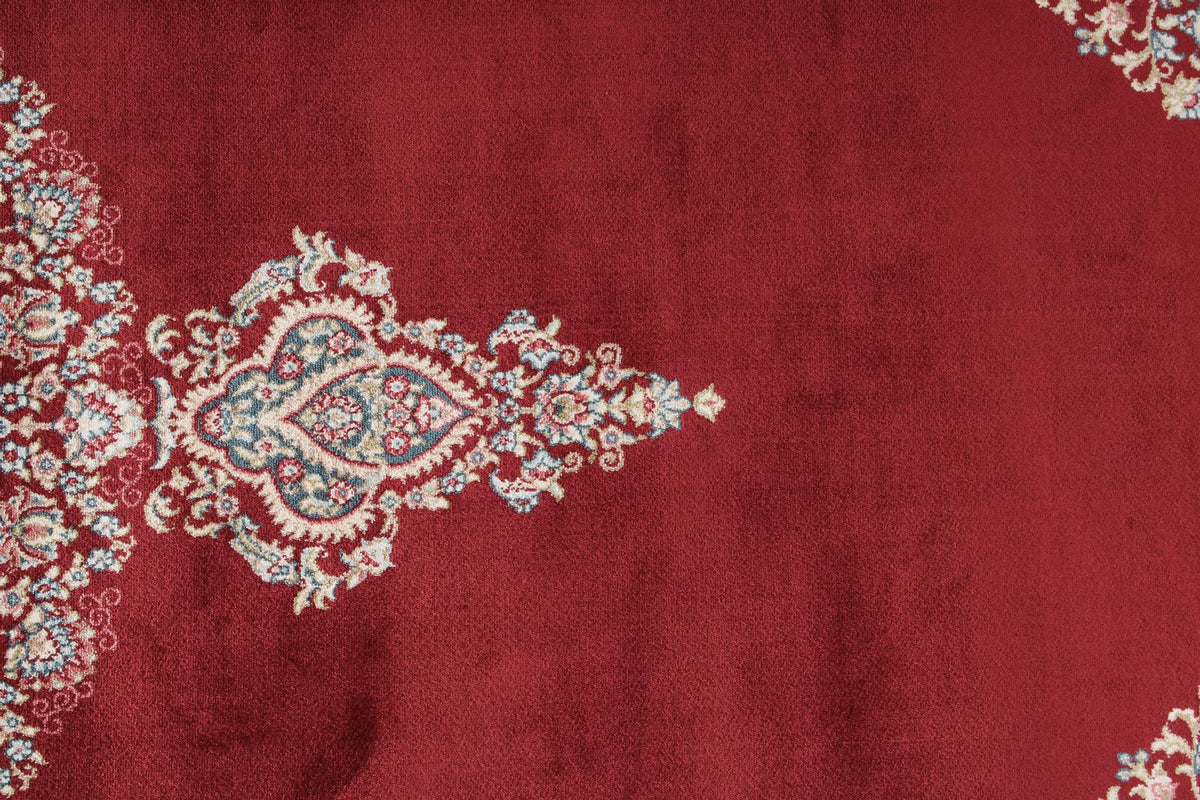 3x7 Red and Ivory Turkish Antep Runner