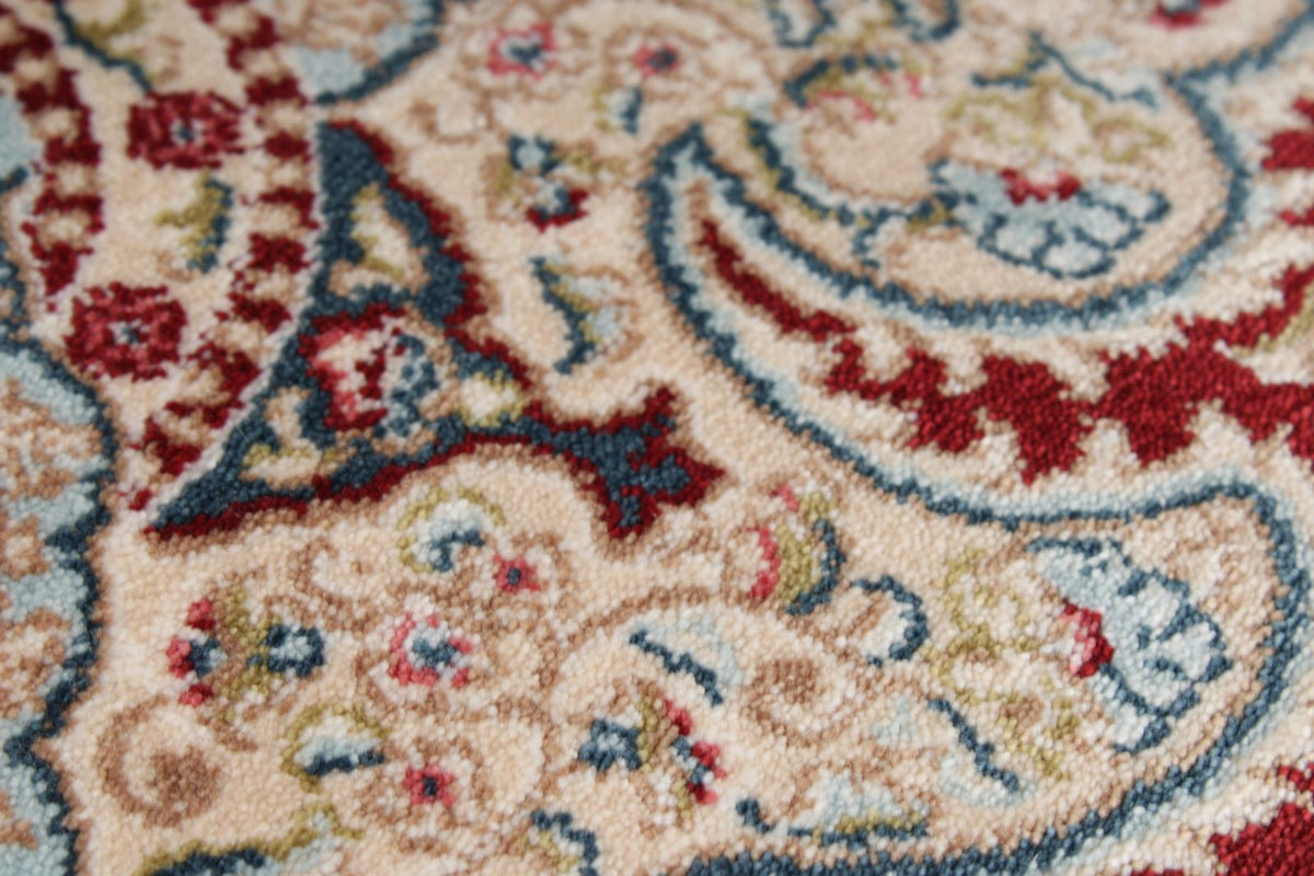 3x7 Red and Ivory Turkish Antep Runner