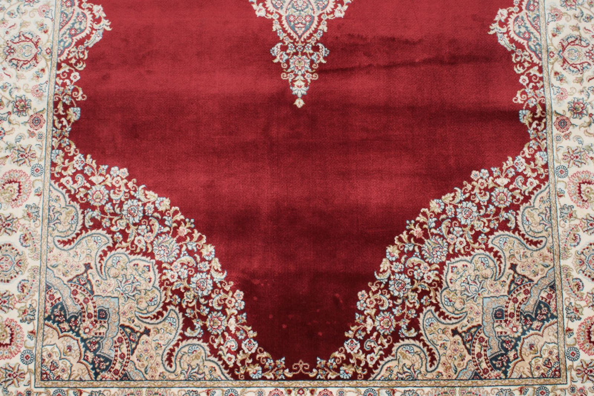 3x7 Red and Ivory Turkish Antep Runner