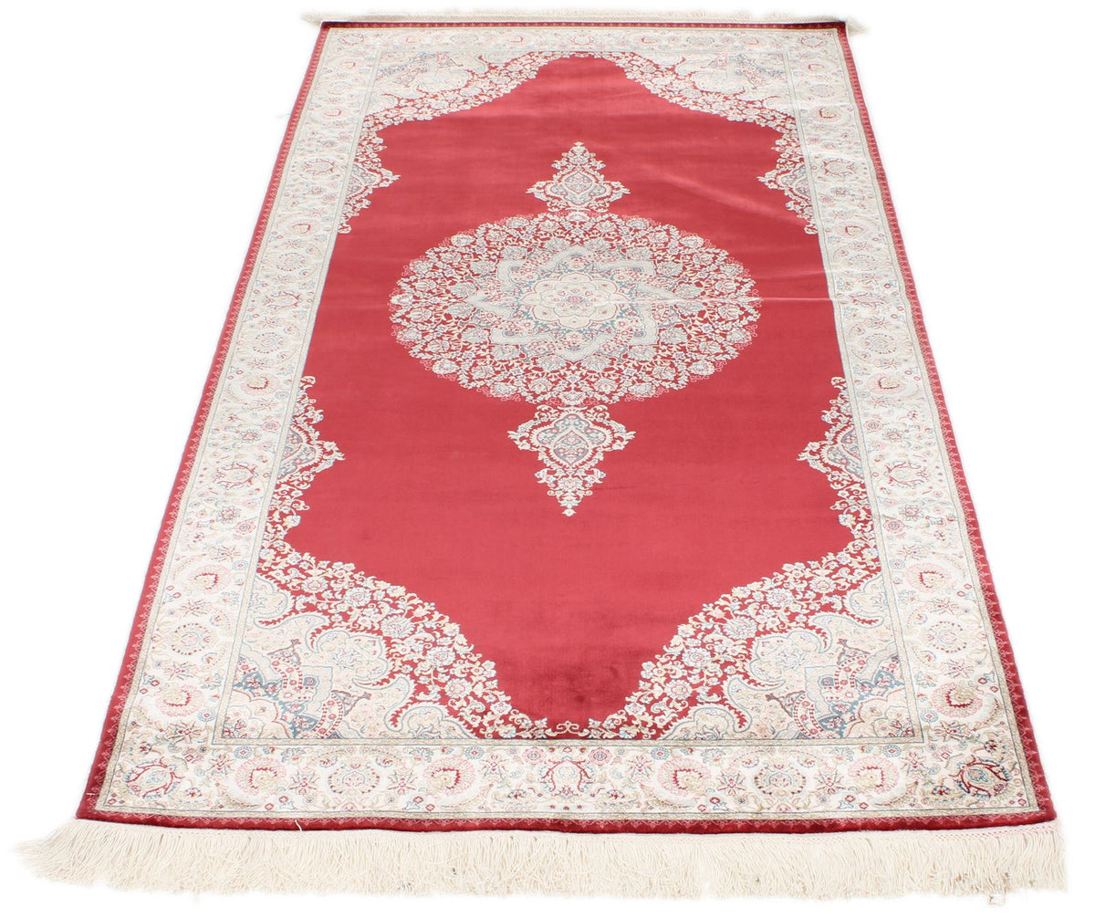 3x7 Red and Ivory Turkish Antep Runner
