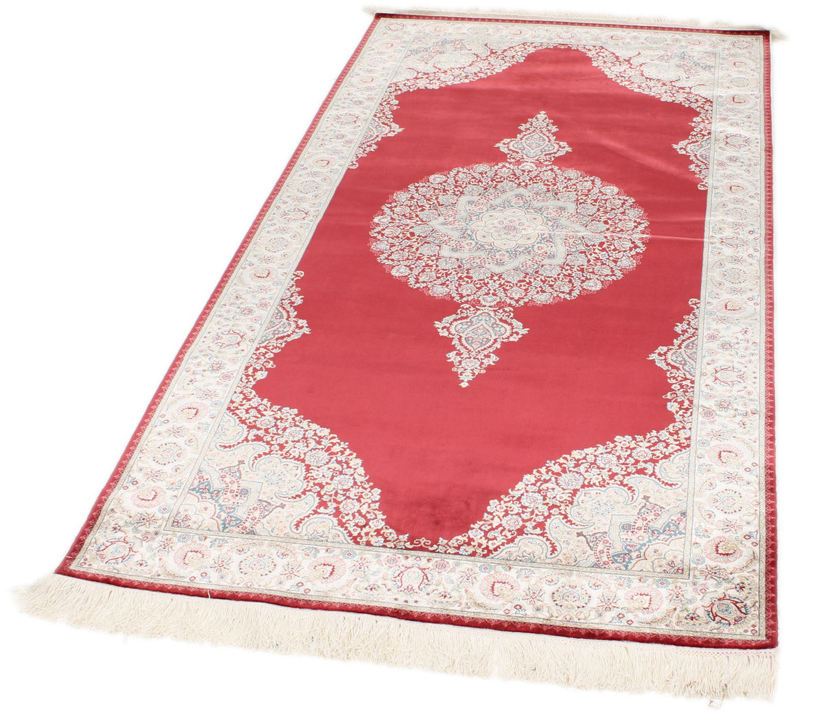 3x7 Red and Ivory Turkish Antep Runner