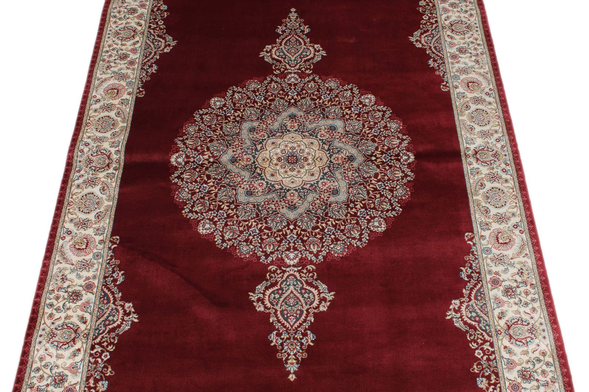 3x7 Red and Ivory Turkish Antep Runner