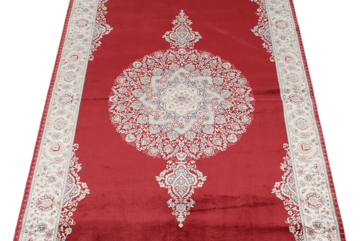 3x7 Red and Ivory Turkish Antep Runner