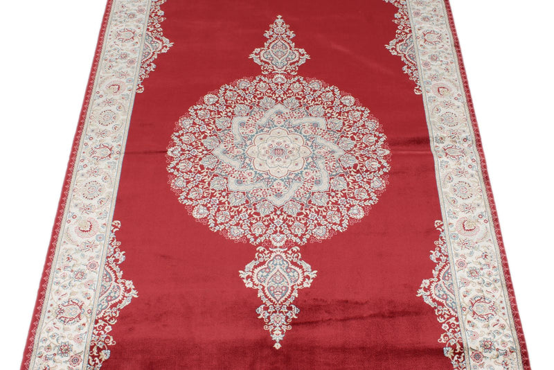3x7 Red and Ivory Turkish Antep Runner