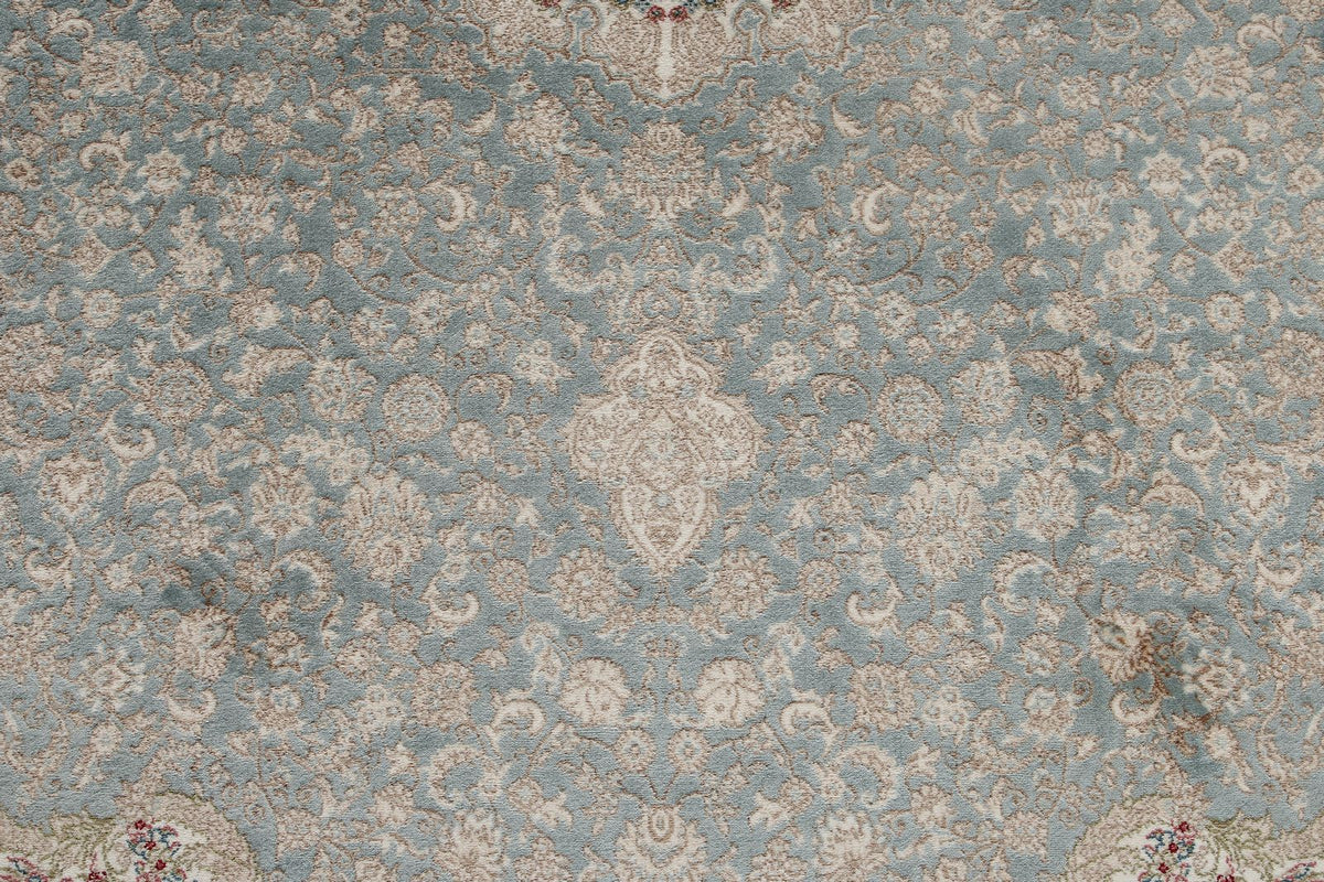 3x10 Blue and Ivory Turkish Antep Runner