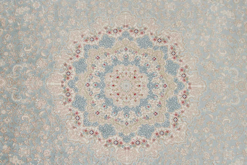 3x10 Blue and Ivory Turkish Antep Runner