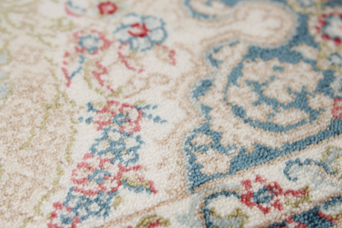 3x10 Blue and Ivory Turkish Antep Runner