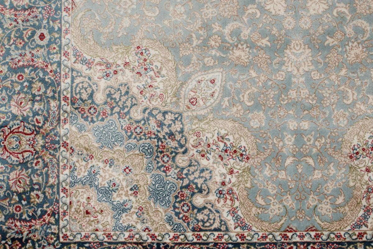 3x10 Blue and Ivory Turkish Antep Runner