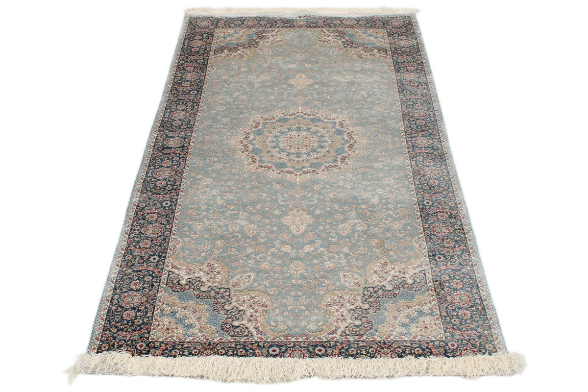 3x10 Blue and Ivory Turkish Antep Runner