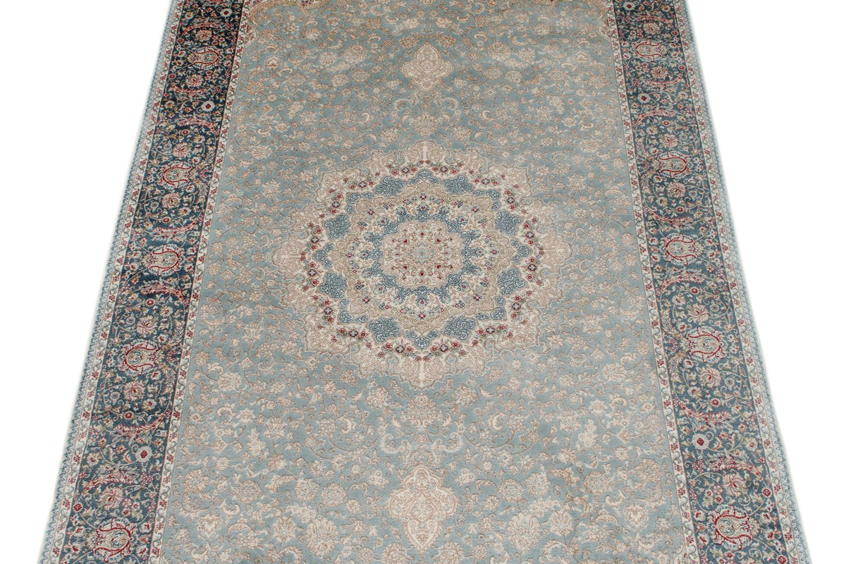 3x10 Blue and Ivory Turkish Antep Runner