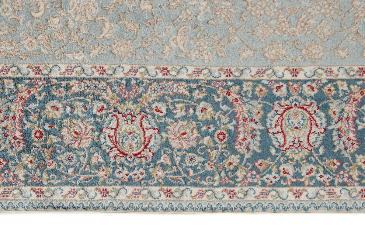 3x10 Blue and Ivory Turkish Antep Runner