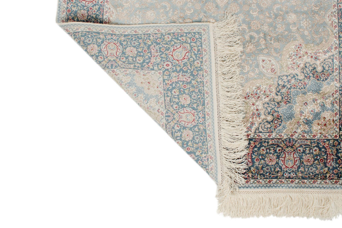 3x10 Blue and Ivory Turkish Antep Runner