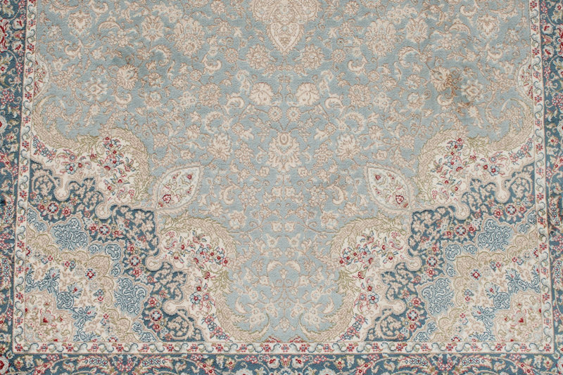 3x10 Blue and Ivory Turkish Antep Runner