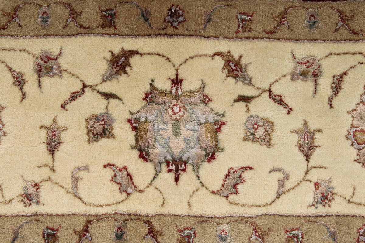 6x8 Red and Ivory Turkish Oushak Rug