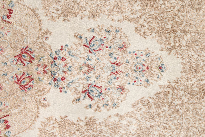 4x6 Beige and Ivory Turkish Antep Rug